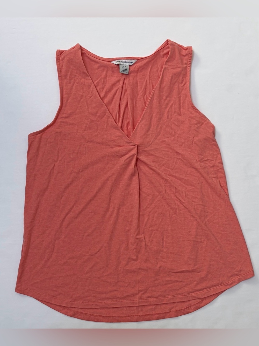 Tommy Bahama Women’s Coral Twist-Front V-Neck Sleeveless Tank | Size: S